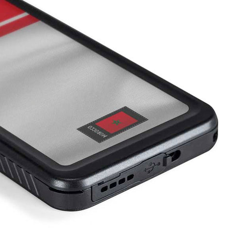 Morocco Soccer Flag Galaxy S24 Plus Waterproof Case